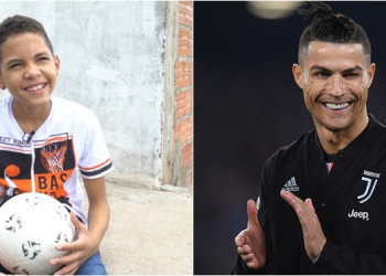 Piauiense de 11 anos homônimo de Cristiano Ronaldo é destaque no Globo Esporte